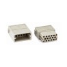 Insert HM modulaire, Raccordement à Sertir, mâle, 17 pin, 10A, Polycarbonate 